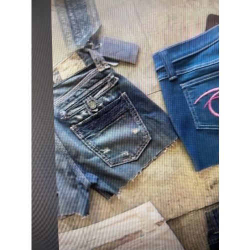 Premium denim ladies cut off shorts 500pcs. 