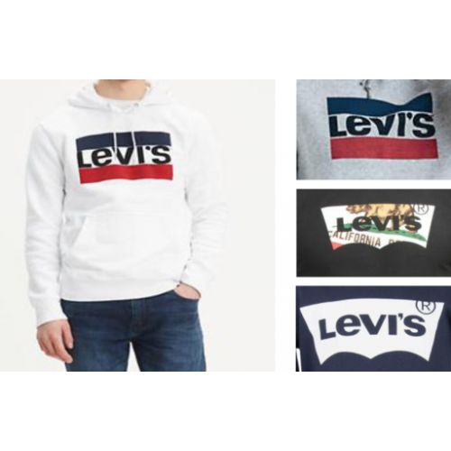 Levi's wholesale men's printed hood sweatshirts 24pcs.