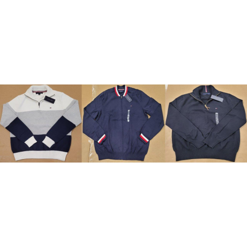 Tommy Hilfiger Wholesale Men's Zip sweaters 24pcs.