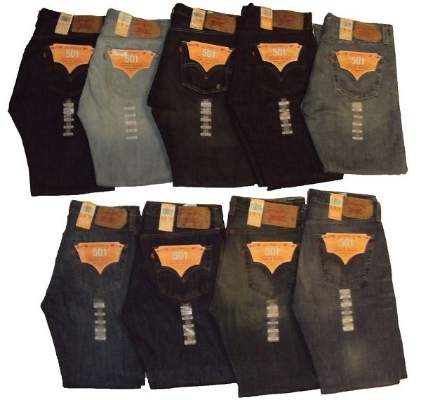 Levi s 501 wholesale men s denim Jeans assortment 30pcs