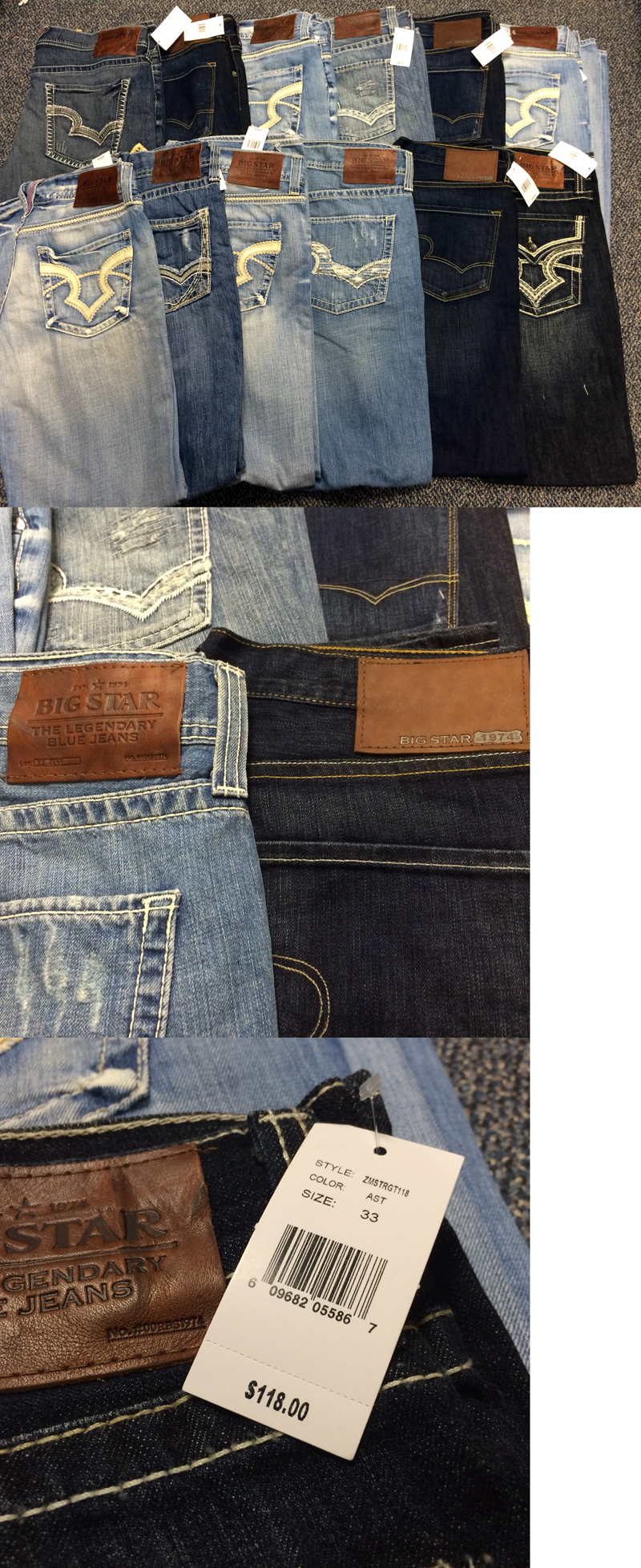 mens big star jeans clearance